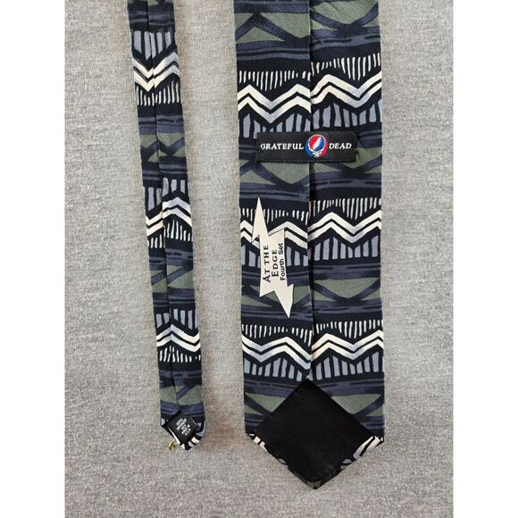 Grateful Dead Tie Sphinx Theatre 4th Set 1996 Color Block Aztec Waves‎ 100% Silk - Picture 1 of 8